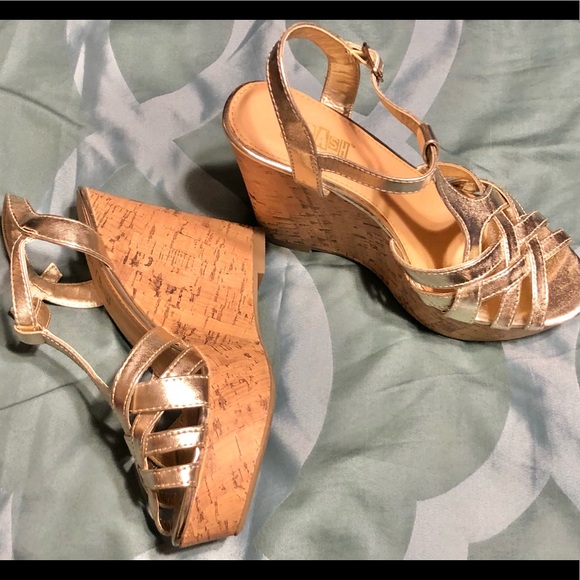 Women’s cork wedge heels - Picture 2 of 4